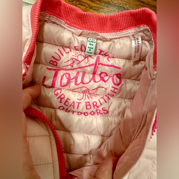 Joules pink puffer coat size 0-3 months EUC - Picture 3 of 4